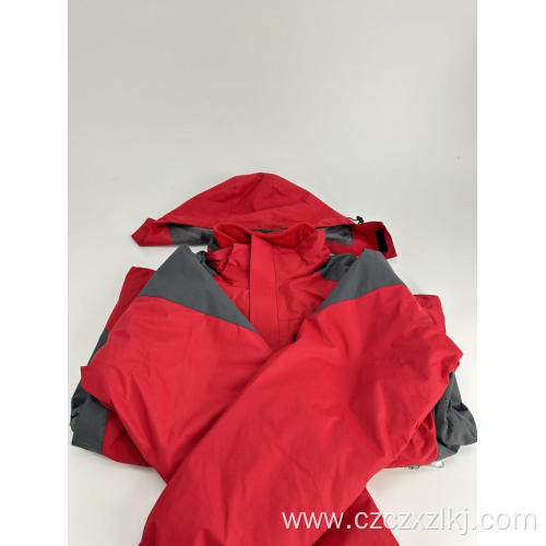 Winter fleece school jacket sea red